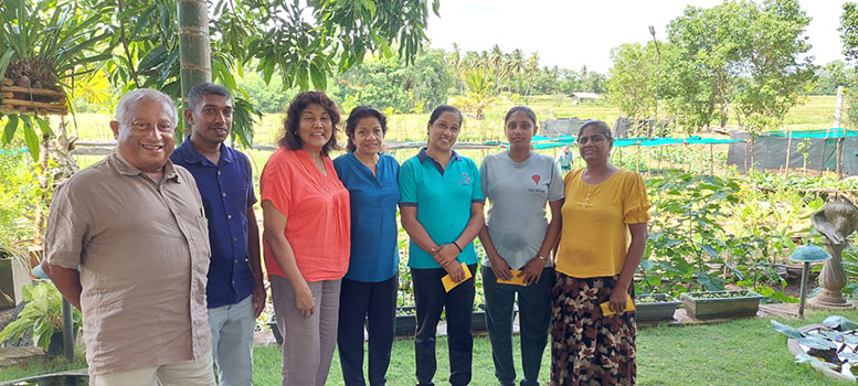 Our dedicated staff with some guests – we owe them a lot